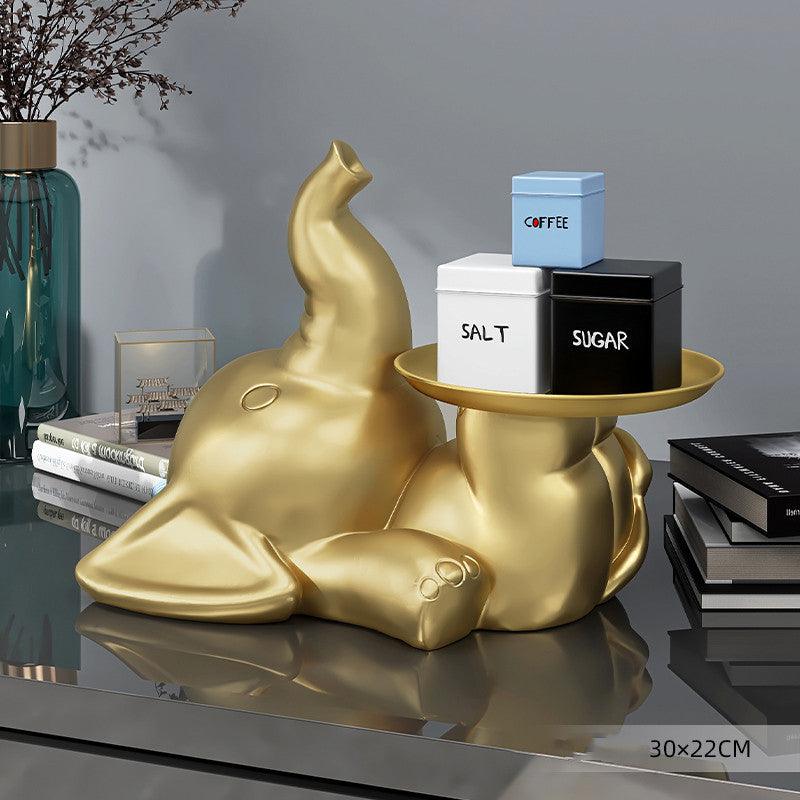 Light Luxury Entrance Key Storage Elephant Ornament Home Furnishing