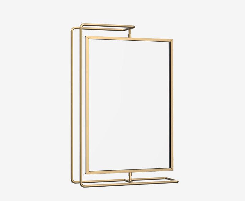 Double-sided Rotatable Metal Photo Frame Stand