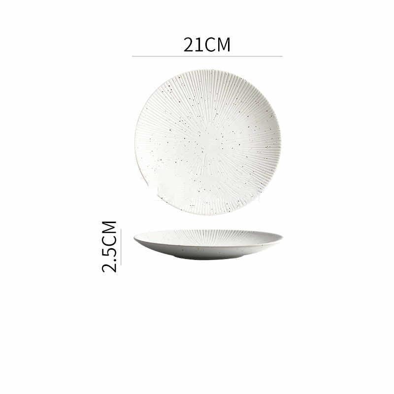 Porcelain Simple Round Ceramic Simple Plate