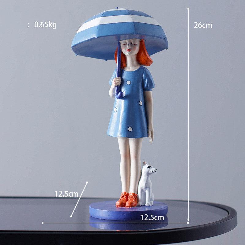 Light Luxury Balloon Girl Creative Ornaments