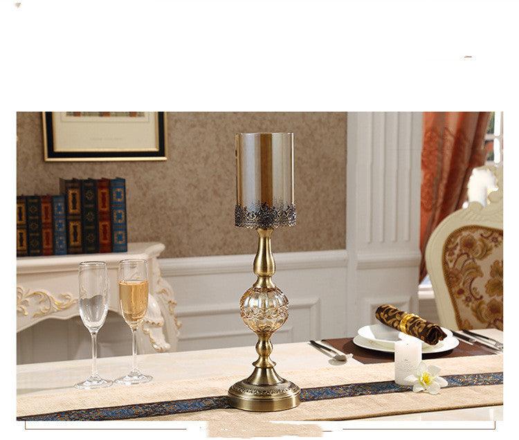 Two-piece European-style Metal Candlestick