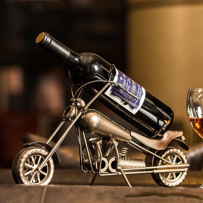Drunk Driving Wine Cabinet Ornaments Wine Bottle Wine Rack Ornaments Wrought Iron Bar Home Harley Wine Cabinet