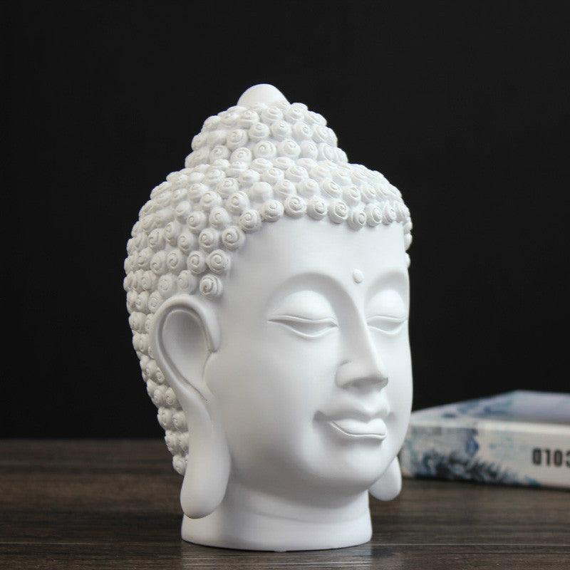 Resin Buddha head crafts ornaments