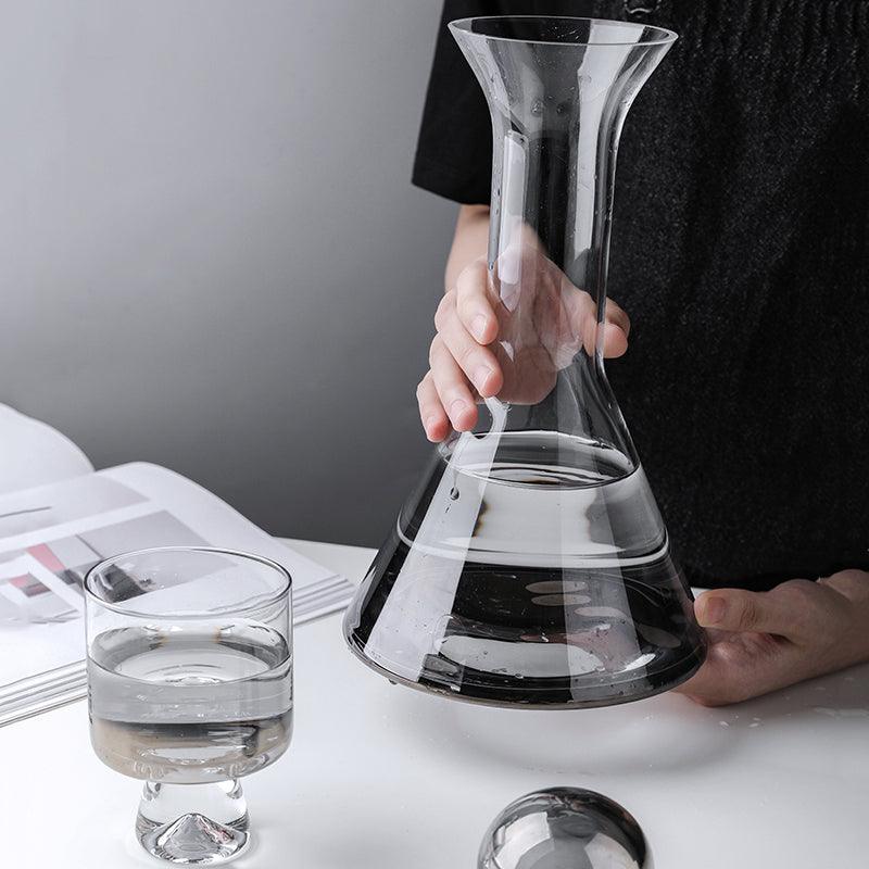 European-Style Crystal Glass Electroplating Rose Gold Water Jug American Decanter Wine Set