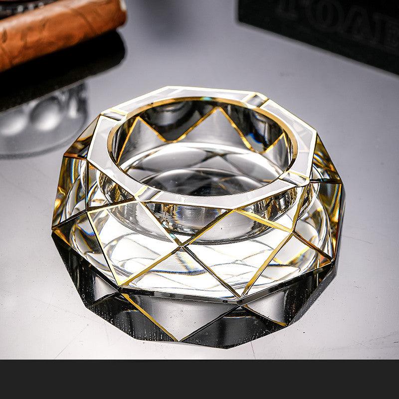Glass Ashtray Creative Personality Trend Living Room Bedroom Office