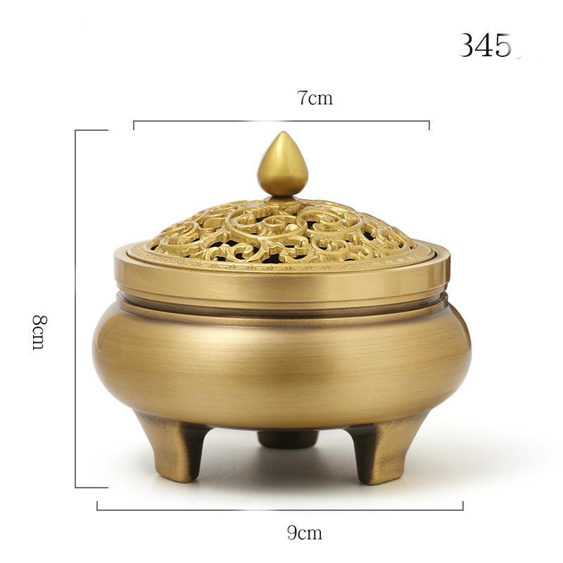 Incense Burner Pure Copper Household Antique Aromatherapy Burner Mini