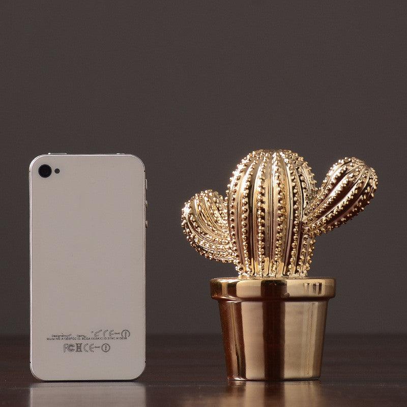 Cactus Ceramic Handicraft Ornaments Living Room Handicraft Home Decoration