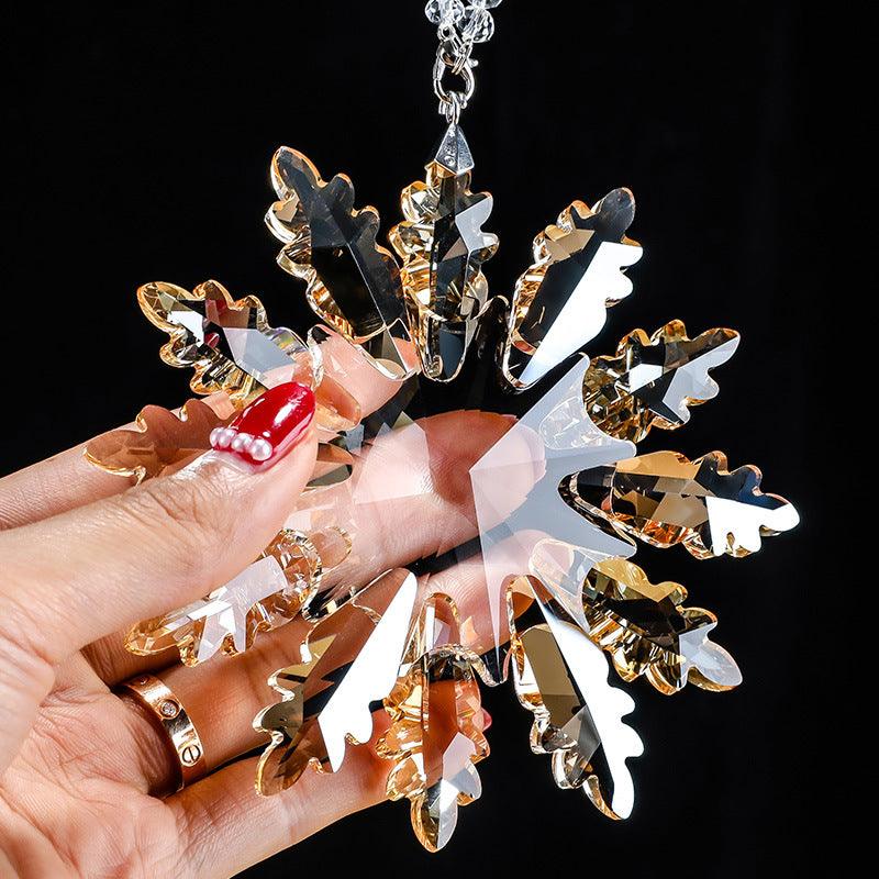 Snowflake Crystal Jewelry Car Ornaments Decoration Supplies