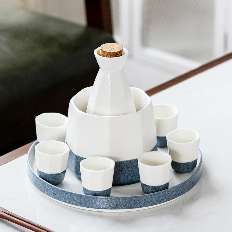 Japanese Style Ceramic Warmer Wine Set