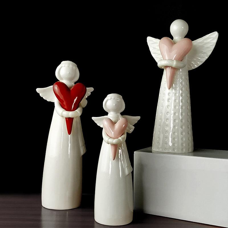 European style ceramic figure angel decoration