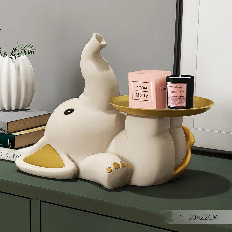 Light Luxury Entrance Key Storage Elephant Ornament Home Furnishing