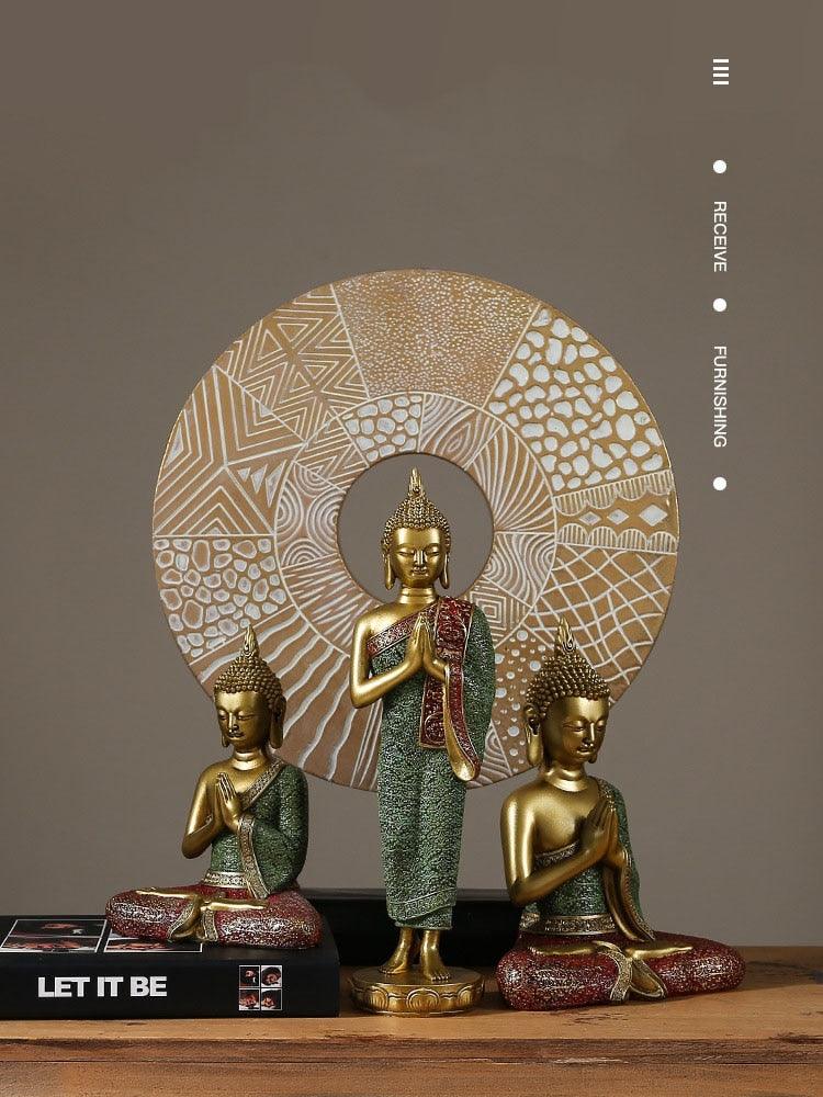 Buddha Statues Thailand Buddha Statue Sculpture Home Decor Office Desk