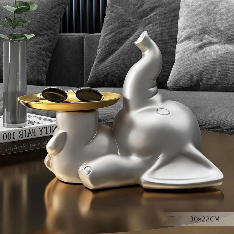 Light Luxury Entrance Key Storage Elephant Ornament Home Furnishing
