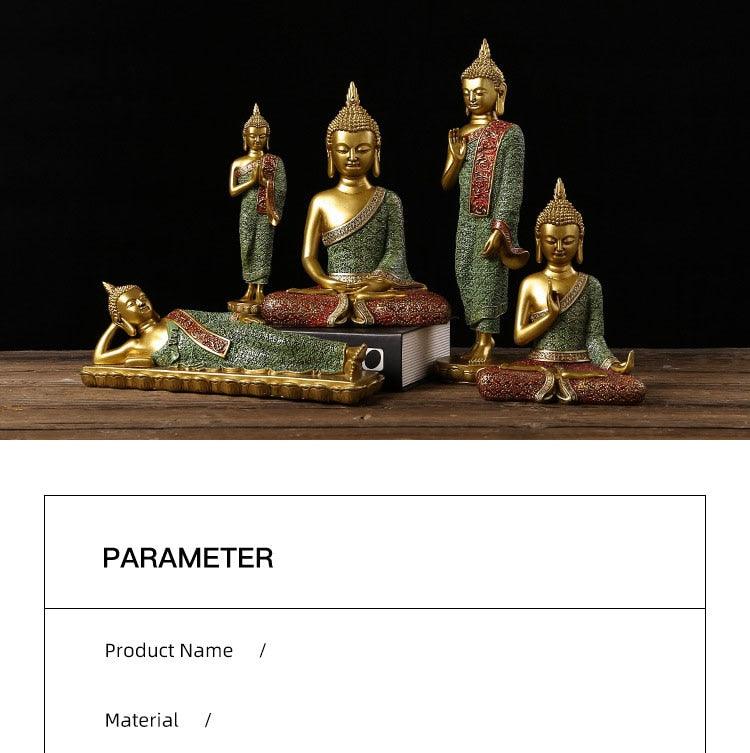Buddha Statues Thailand Buddha Statue Sculpture Home Decor Office Desk