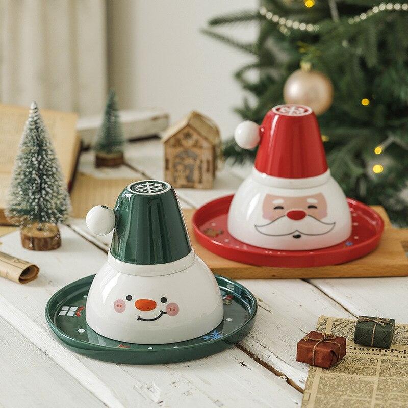 Creative Christmas Cutlery Ceramic Christmas Cutlery Set Cups Bowls