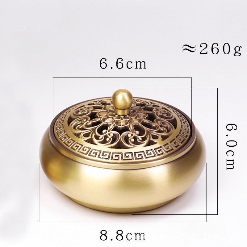 Incense Burner Pure Copper Household Antique Aromatherapy Burner Mini