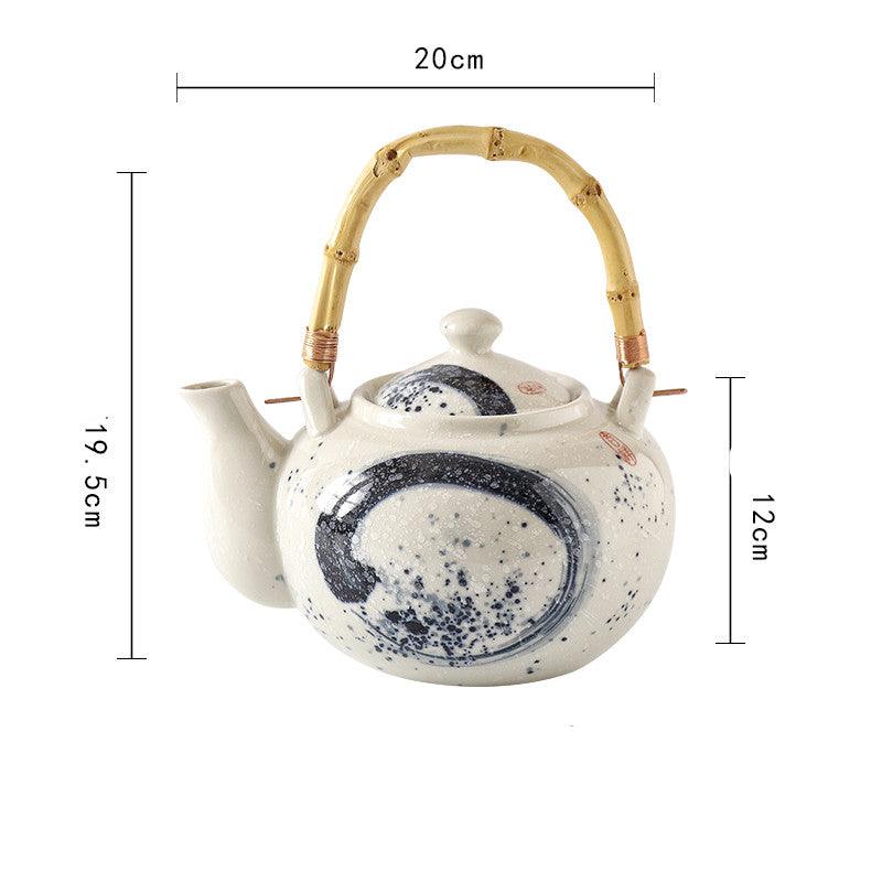 Japanese Retro Hand Painted Ceramic Teapot