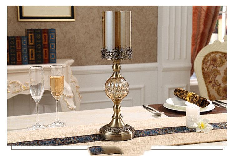 Two-piece European-style Metal Candlestick