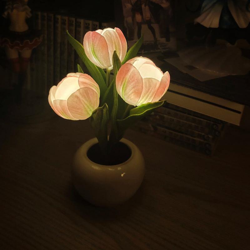 Tulip Simulation Flower Pot Pottery And Porcelain