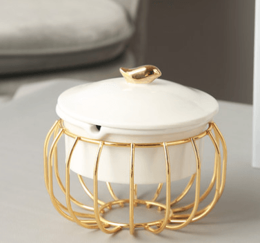 Ceramic Ashtray With Lid Windproof