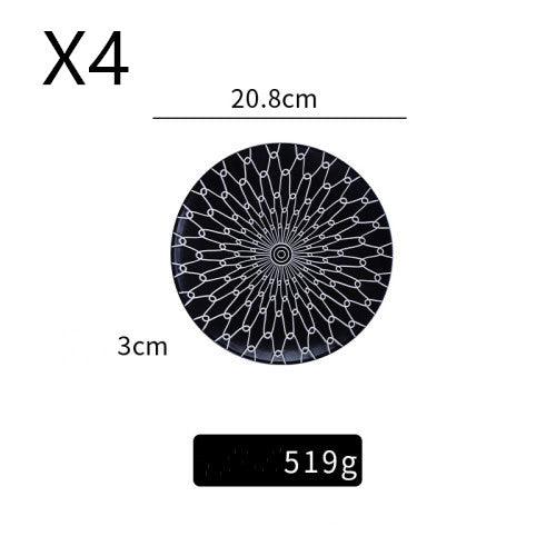Porcelain Ceramic Plate Creative Home Simple