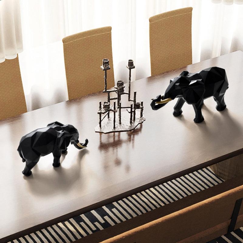 Geometric lucky elephant ornament