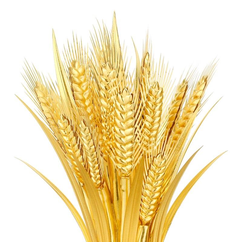 Creative Wheat Ears Crafts Gold Foil Ornament Gold Barley Figurines
