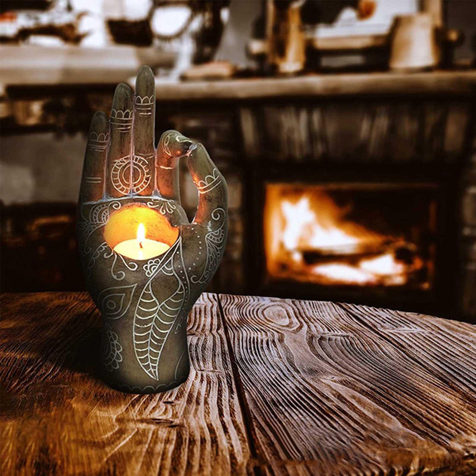 Ornament Feng Shui Home Office Living Room Yoga Figurines Candle