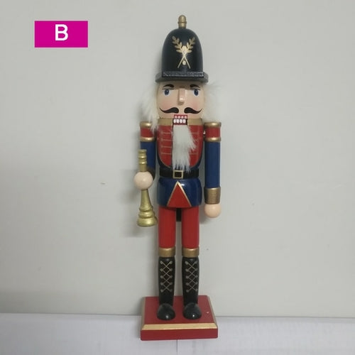 Wooden Nutcracker Soldier Figurines Ornaments 30cm Nutcracker Puppet
