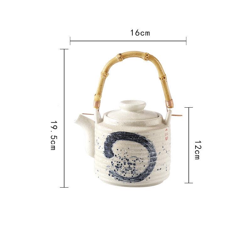 Japanese Retro Hand Painted Ceramic Teapot