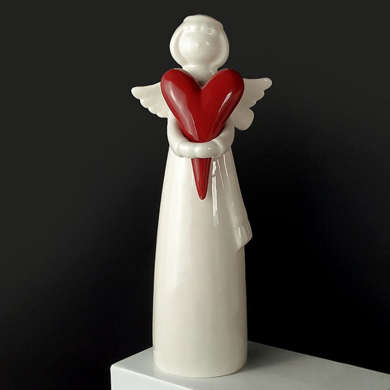 European style ceramic figure angel decoration