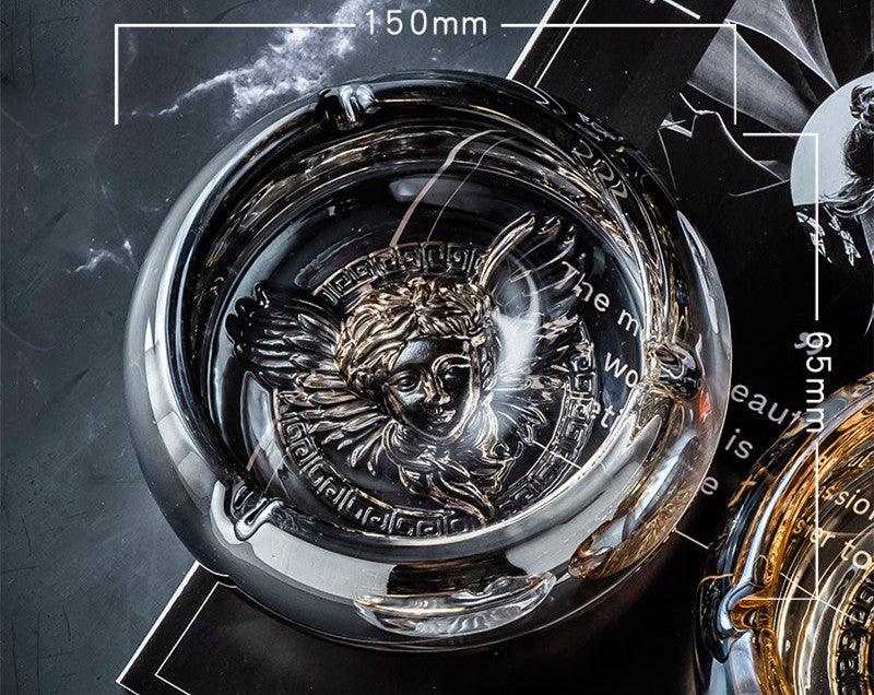 Fashion Ashtray Crystal Glass Home Living Room Office Ashtray