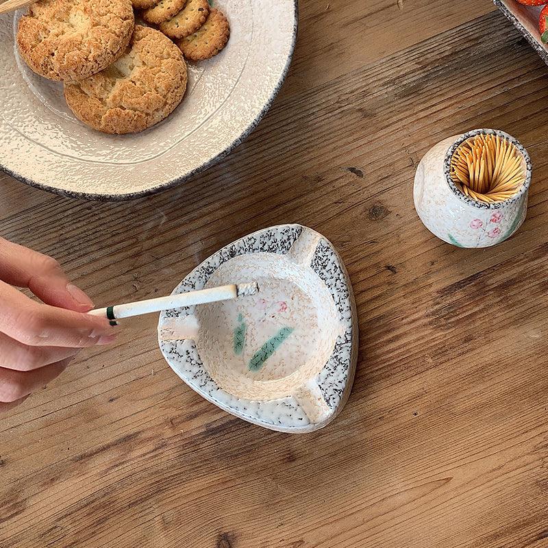 Small Fresh Japanese Ceramics Ashtray