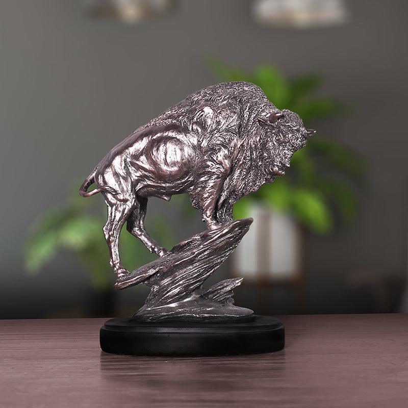 Resin Handicraft Animal Head Ornament European Style Ornament