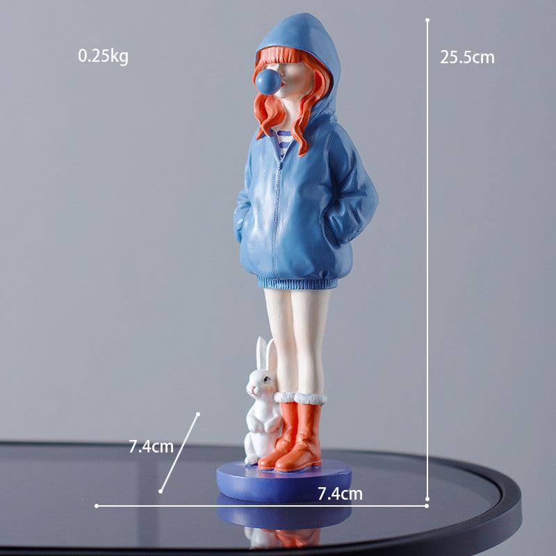 Light Luxury Balloon Girl Creative Ornaments