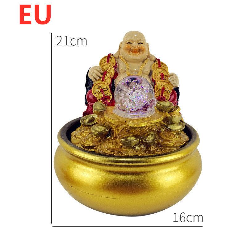 Feng Shui Wheel Crystal Ball Water Fountain Mini