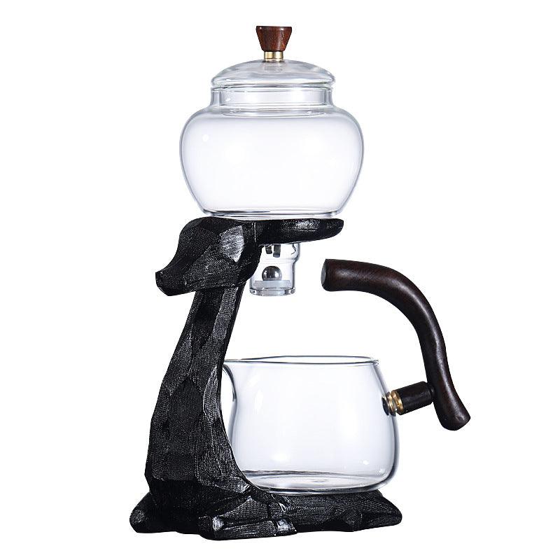 Automatic glass kung fu tea set
