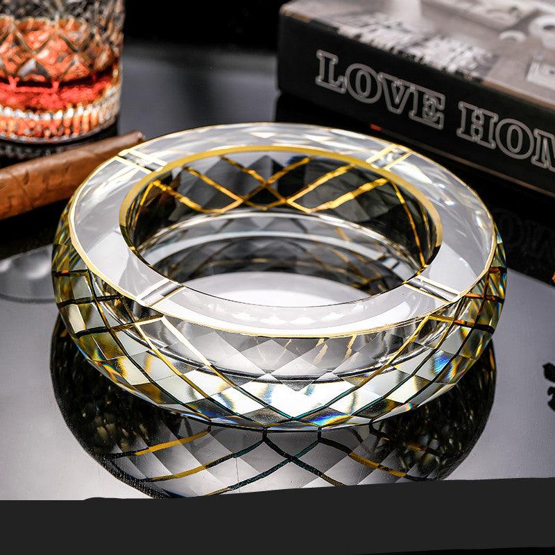 Glass Ashtray Creative Personality Trend Living Room Bedroom Office