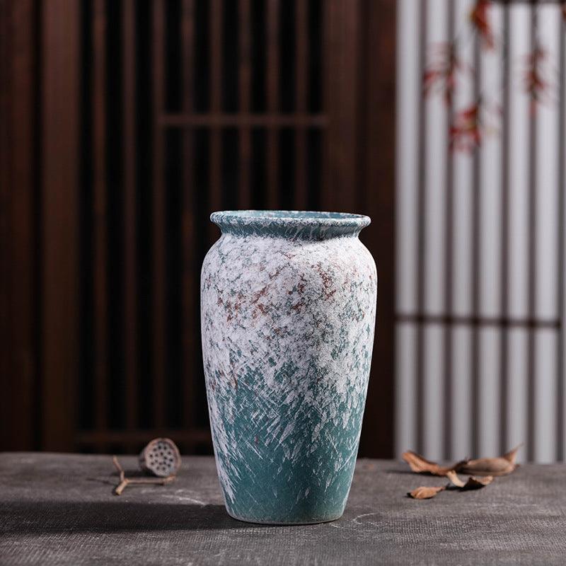 New Chinese Retro Pottery Pots Water Cultured Porcelain Ceramic Crafts