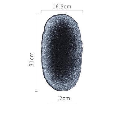 Creative ceramic oval Japanese dishes