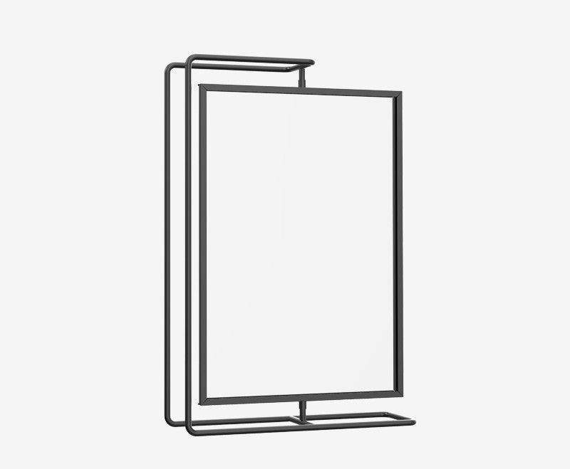 Double-sided Rotatable Metal Photo Frame Stand