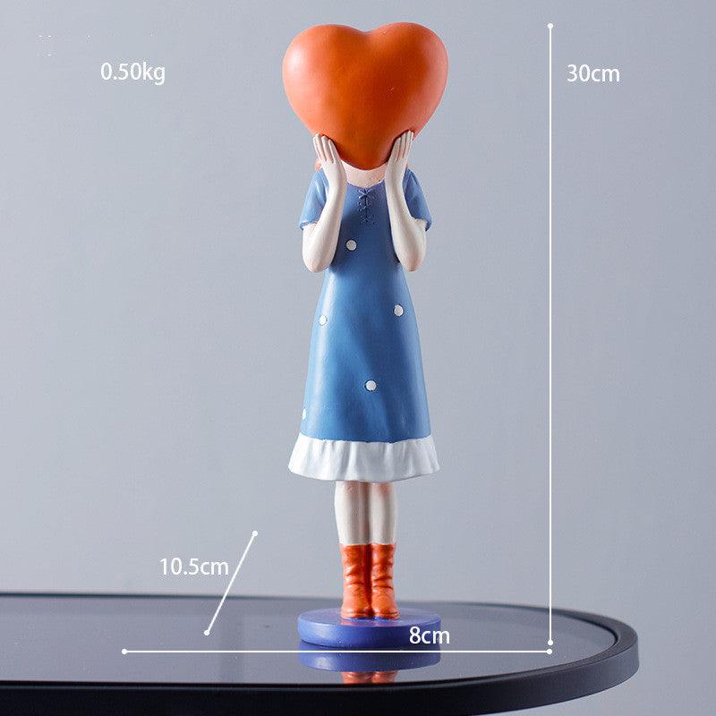 Light Luxury Balloon Girl Creative Ornaments