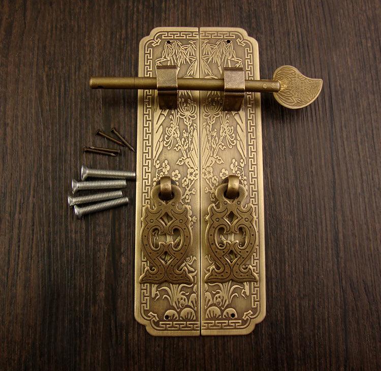 Vintage Pure Copper Antique Chinese Furniture Pure Copper Handle