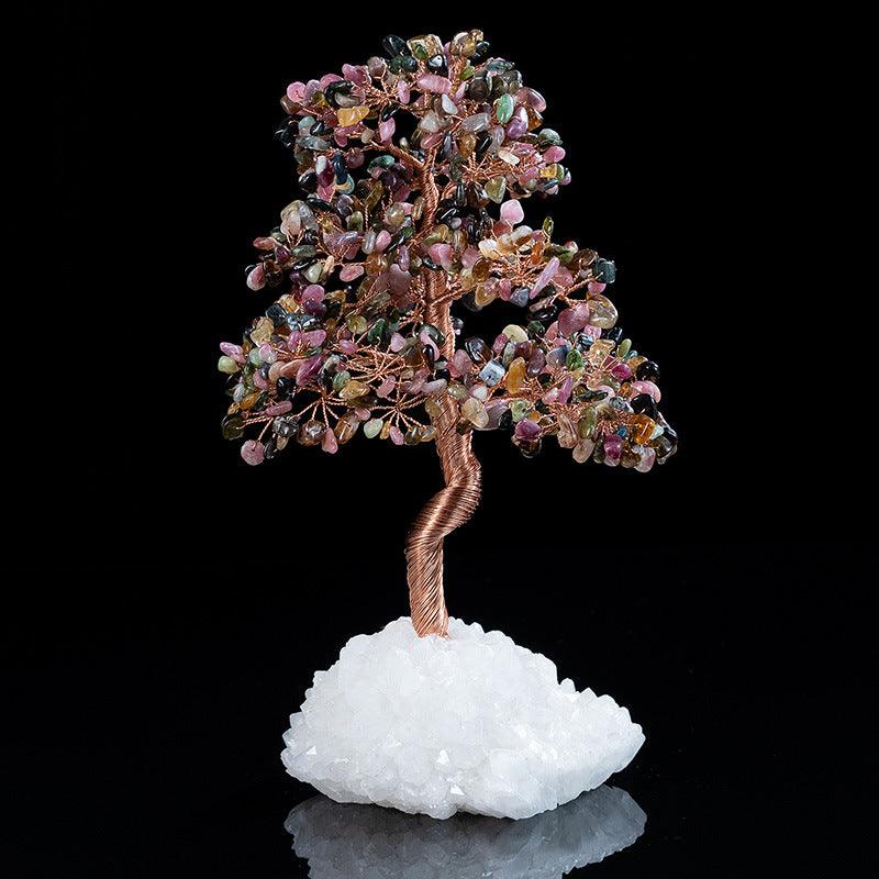 Crystal Bottom Fortune Lucky Tree Handicraft Ornaments