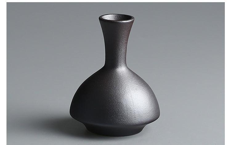 Handmade Rough Pottery Vase Ceramic Flower Tea Table Handicraft Ornaments