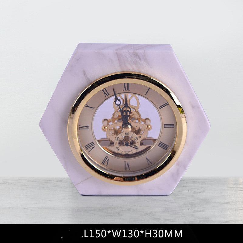 Desktop Personalized Marble Clock Ornaments
