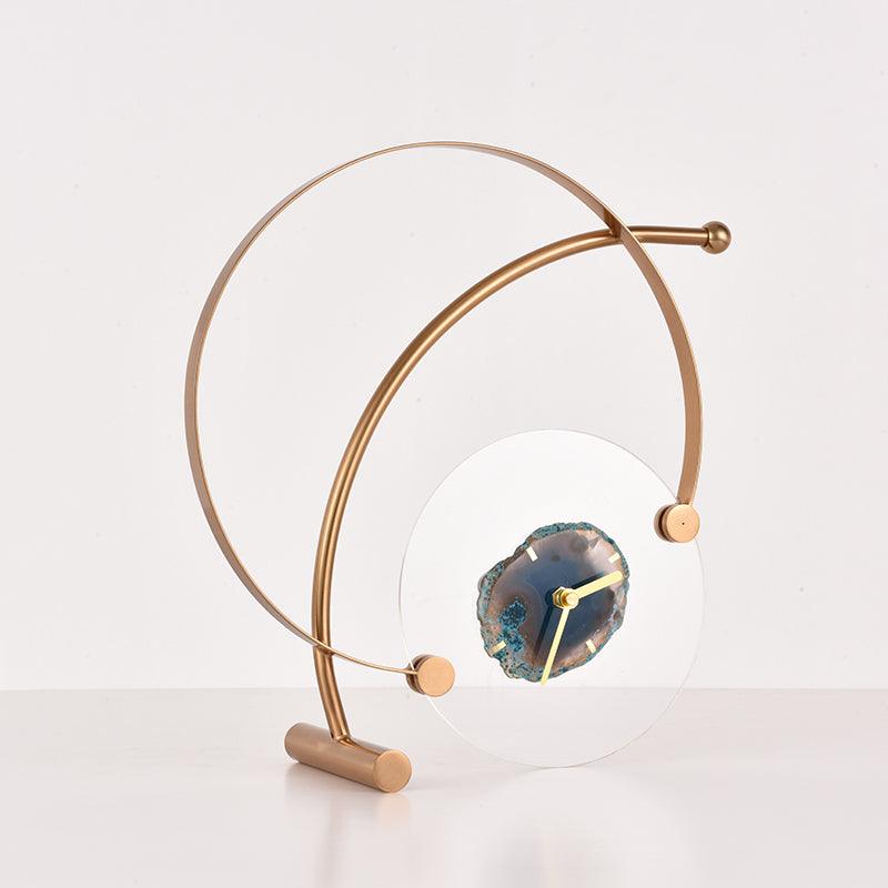 Nordic Creative Metal Decoration Clock Desktop European Style
