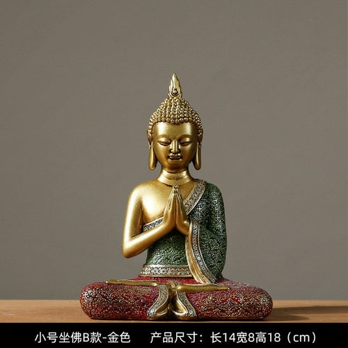 Buddha Statues Thailand Buddha Statue Sculpture Home Decor Office Desk
