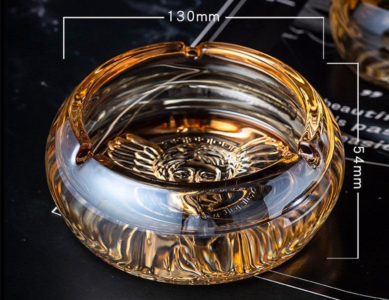 Fashion Ashtray Crystal Glass Home Living Room Office Ashtray