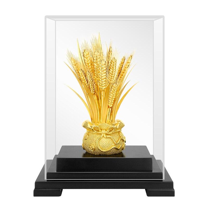 Creative Wheat Ears Crafts Gold Foil Ornament Gold Barley Figurines